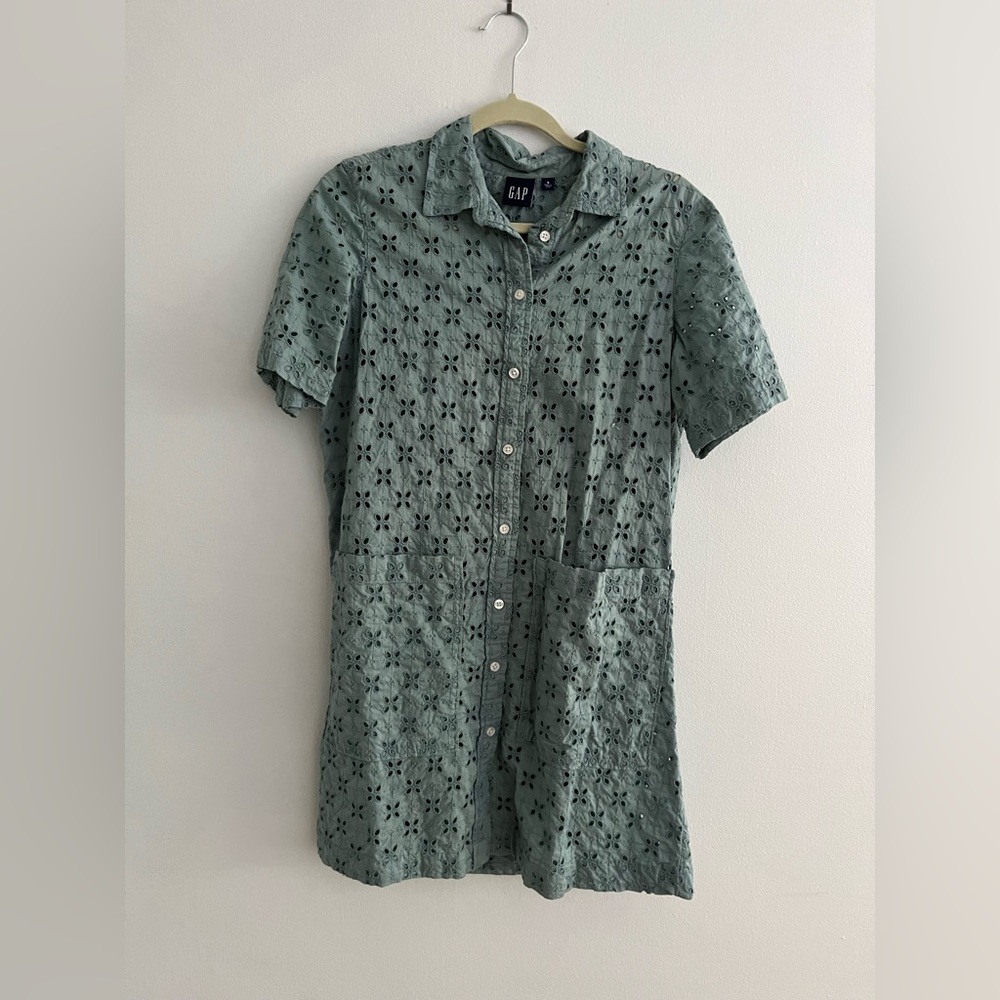 Gap Eyelet Shirt Dress